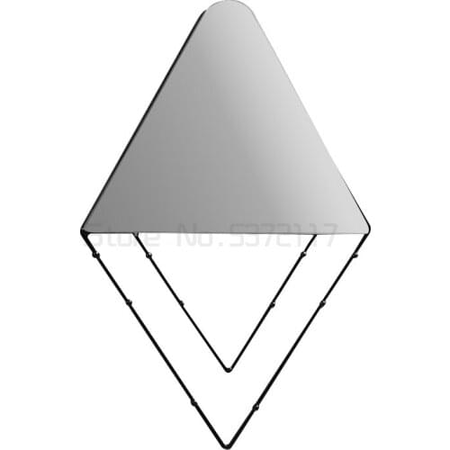 Nordic interior wall decoration mirror pendant modern simple metal wall dressing mirror household dressing mirror