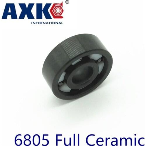 2019 New Rolamentos Axk 6805 Full Ceramic Bearing ( 1 Pc ) 25*37*7 Mm Si3n4 Material 6805ce All Silicon Nitride Ball Bearings