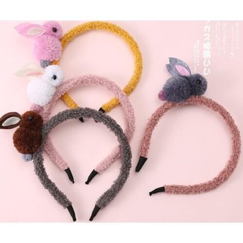 Beautiful Kawaii Plush Cartoon headband wholesale baby girl cute Hairband headband Plush Head Band children lovely