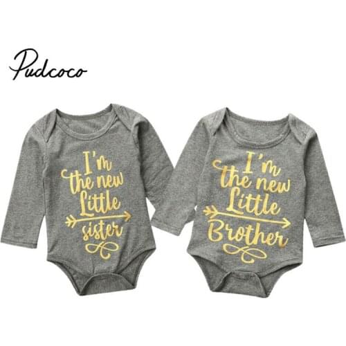 Pudcoco 2020 Autumn Newborn Baby Clothes Boy Girl Kids Cotton Bodysuit Funny Cute Kawaii Outfits Infant Long sleeve Daddy gift