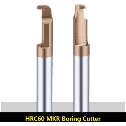 MKR6R1.0 L15 MKR HRC60 Tungsten Steel Boring Cutter Arc Grooving Small Aperture Fine Carbide Cutting Tool CNC Micro Center