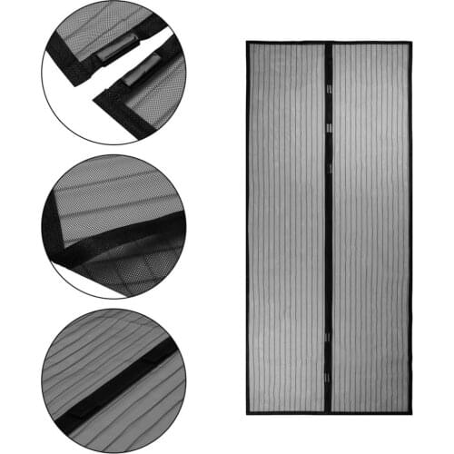 VIP small szie Summer Anti Mosquito Insect Fly Bug Curtains Magnetic Net Automatic Closing Door Screen Kitchen Curtains Black