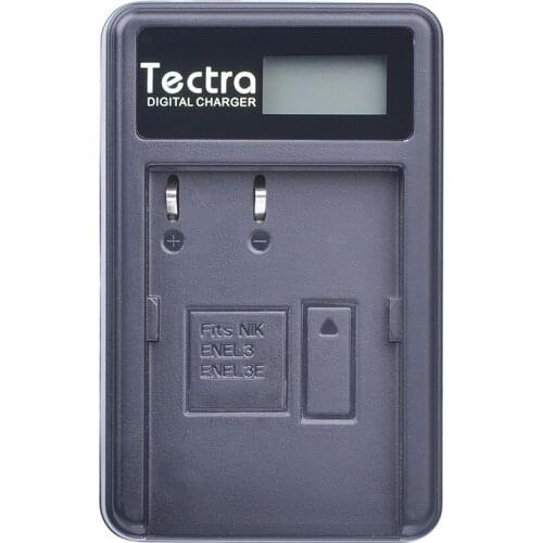 Tectra Premium EN-EL3E EN EL3E LCD USB Charger for Nikon D70 D70S D80 D90 D100 D200 D300 D300S D700 Cameras