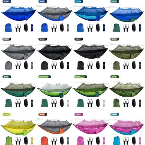 Outdoor Portable Camouflage Hammock Net Anti-mosquito Sleeping Bed Summer Hanging Swing Hamak Backyard Furniture