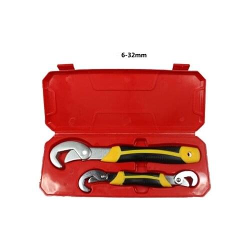 2pcs Universal wrench Adjustable hook spanner pipe tube clamp multifunctional wrench hand tool
