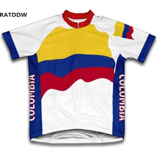Colombia Cycling Jersey Bicycle Bike Short Sleeve Mens Sportswear Roupa Ciclismo/Quick-Dry Racing Bicycle Clothing