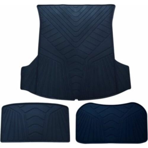 Custom No Odor Bottom Rear and Front Cargo Carpet Waterproof Rubber Car Trunk Mat for Tesla MODEL 3