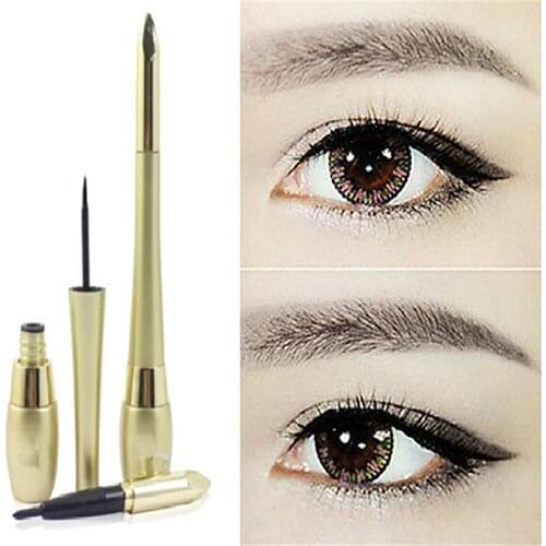 Waterproof Eyeliner Pencil Long-lasting Quick Dry Gel Liner Makeup Tools Black Liquid Eyeliner Pen Cosmetic