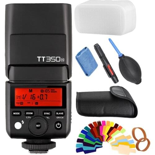Godox TT350N Speedlite Flash TTL HSS 1/8000s for Nikon D750 D7000 D7200 D5100 D5200 D5000 D300 D300S D7100 D3200 D3100 D200 D80