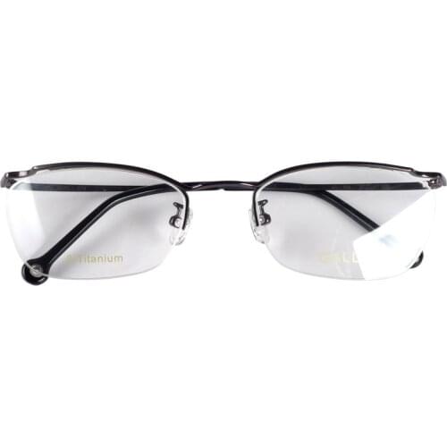 Women half rim pure titanium spectacles