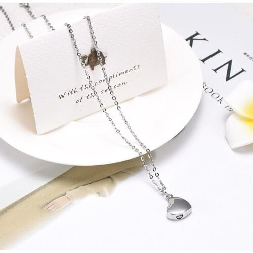 MiniCremation Samll Charming Stainless Steel Heart Memorial Funeral Ashes Necklace Jewelry Keepsake Pendant Women Free Engrave