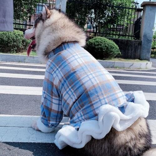 Winter Pet Clothes Big Large Dog Coat Dress Poodle Schnauzer Pug French Bulldog Corgi Samoyed Husky Golden Retriever Clothing XS