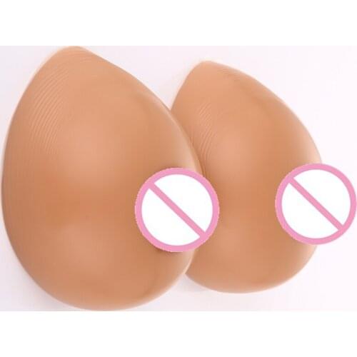600g B Cup Beige Tan Silicone Boobs Fake Breast Forms Woman Bra Insert Pads Artificial Tits Prosthesis Sexy Female Cosplay 2019