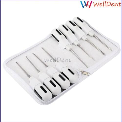 8Pc Dental Surgery Extraction Elevator Instrument Dental Lab Minimally Invasive Extracting Forceps Plier Teeth Whitening