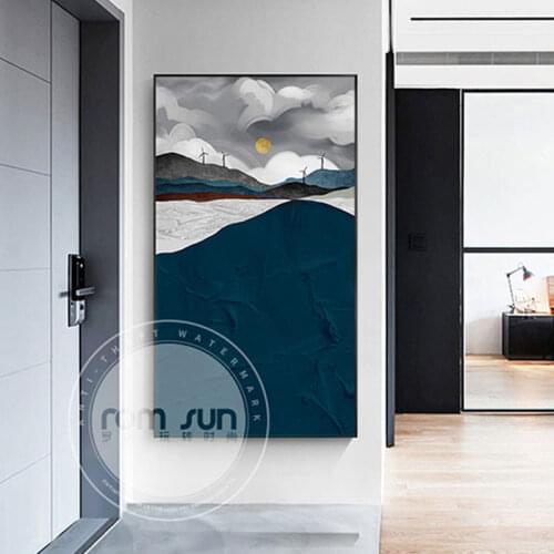 Abstract Canvas Painting Landscape Wall Art Posters Modern Wall Art Pictures for Living Room Bedroom Art Studio Nodic Home Decor