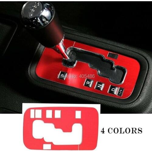 Car Stickers Car Interior Gear Panel Decorative Frame Trim Fit For Jeep Wrangler 2011 2012 2013 2014 2015 2016 Car Sty ling