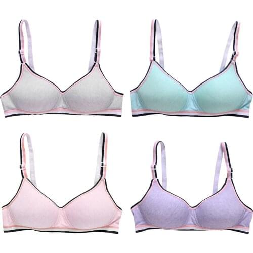 Young Girls Wireless Padded Bra Teenage Sport Underwear 12-18Y Small Lingerie