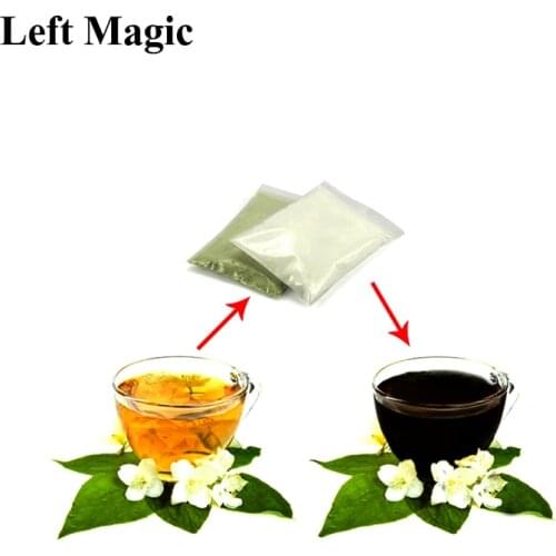 Tea water change color magic tricks Funny Kid Toys Party Magic,Magic Accessories For Sands of the desert E3044