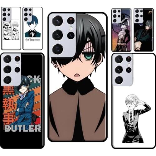 Black Butler Ciel Phantomhive TPU Case For Samsung Galaxy S20 FE S10 S8 S9 Plus Note 10 Note 20 S21 Ultra Phone Cover