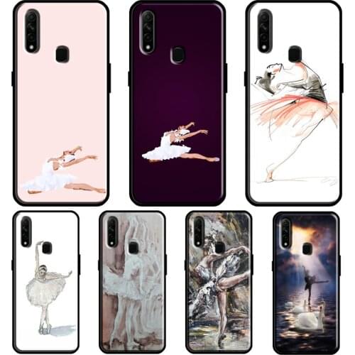 Swan Dance Ballet For OPPO A15 A1K A3S A5S A52 A72 A91 A83 A93 Find X3 Pro Reno 2 Z A5 A9 A31 A53 2020 Case
