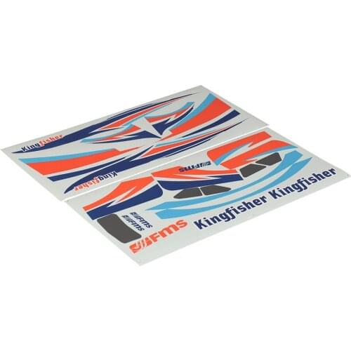 FMS 1400mm 1.4m Kingfisher Decal Sheet Stickers FMSRG108 RC Airplane Model Plane Spare Parts