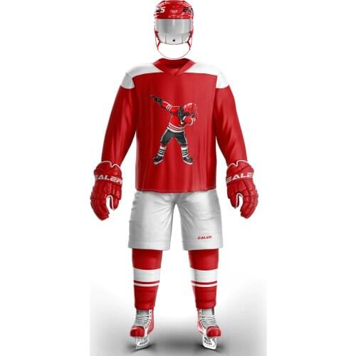 COLDOUTDOOR ice hockey jersey accept custom name and number H6100-22 red