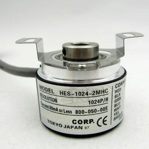 HES-01-2MHC HES-02 036 05 06 10 1024 2MHC 8mm hollow shaft incremental rotary encoder