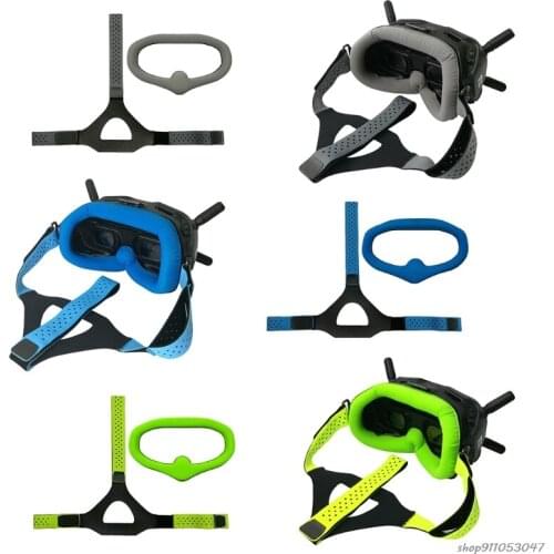 Eye Pad with Adjustable Head Strap Band Replacement Kit Skin-friendly Fabric For DJI- Digital FPV Goggles Face Plate wholesales