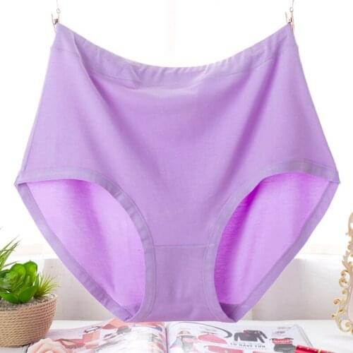 Cotton Panites Women Underwears Plus Size7XL Big size Lady Briefs Lingeries Candy Colors