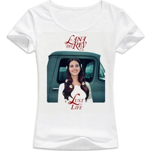 Lana del rey lust for life New Style design t-shirt female girl kawaii t shirt casual print Tshirt women harajuku WT622
