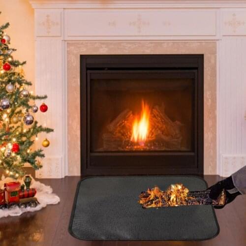 Fire Pit Carpet Durable Fireproof Fireplace Blanket Mat Pad Insulation Or Heat Shield Emergency Blanket For Fireplace Camping
