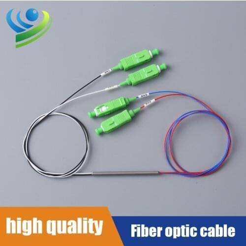 Fused FBT Coupler 0.9MM 2x2 SM 50/50 Ratio Wavelength 1064nm custom Connector