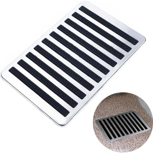 Universal Car Auto Floor Carpet Mat Patch Foot Heel Scuff Plate Pedal Pad Anti-skid Pad 23.5X16cm Interior Accessories