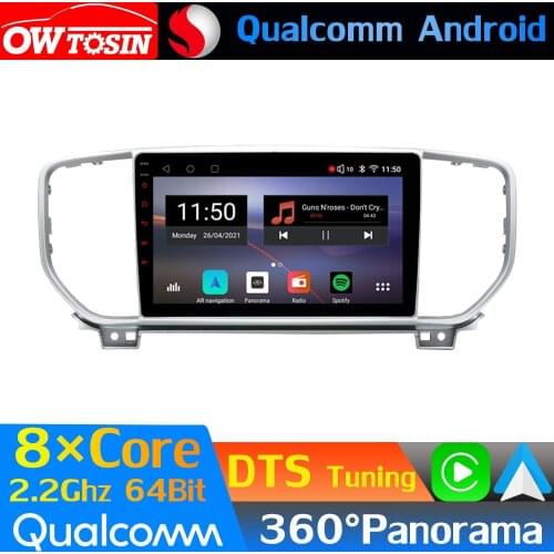 Qualcomm 8Core Android Car Media For Kia Sportage 4 QL 2018 2019 GPS 360 Camera Radio CarPlay Auto DTS DSP HIFI HDMI 4G LTE WiFi