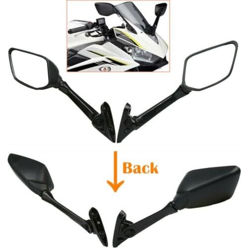 Motorcycle Rear Rearview Side Clear Mirrors For Yamaha YZF R3 YZF-R3 2015-2018