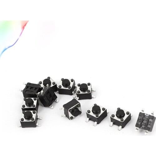 10pcs SMD SMT Surface Mount Momentary Tactile Push Button Switch 4.5x4.5x3.8mm