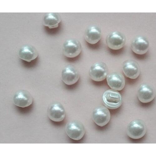 500 pcs- retro domed button- Shiny pearly 10mm-shank tiny buttons-LK0042