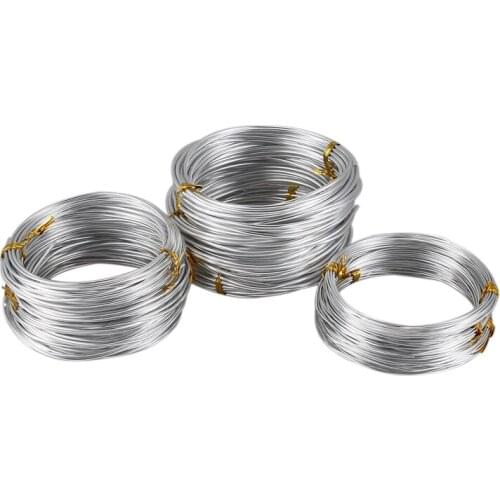9 Rolls Bonsai Wires Anodized Aluminum Bonsai Training Wire Set with 3 Sizes (1.0 mm, 1.5 mm, 2.0 mm), Total 147 Feet Silver