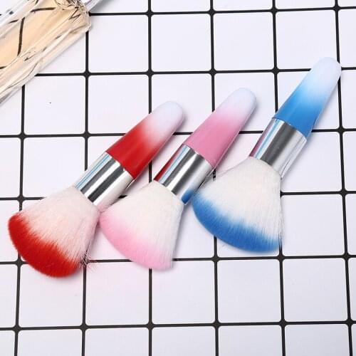 Acrylic Nylon Nail Dust Brush Remover Dust Powder Brushes Cleaner For UV Gel Nails Cleaning Manicure Pedicure Tools
