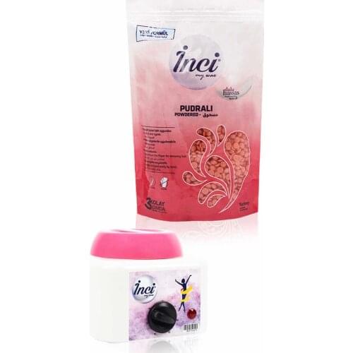 Pearl waxing powdered 200 grams + waxing heater machine, hard beads waxing, hair removal hair removal, painlessly bezsiz waxing, natural and sugar-free