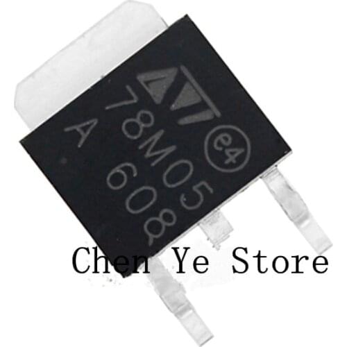 Free Shipping100PCS 100% NEW 78M05 5V TO-252 SMD IC 7805 L78M05CDT Three-terminal voltage regulator Triode