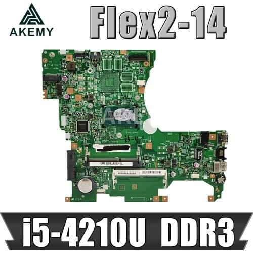Free Shipping FRU:5B20G36275 FOR Lenovo Flex2-14 Laptop Motherboard LF14M 448.00X01.001 i5-4210U DDR3 100% Fully Tested