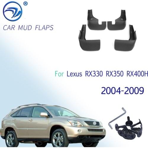 Front Rear Car Mud Flaps For Lexus RX330 RX350 RX400H 2004-2009 Mudflaps Mudguards Splash Guard for Fender Accessories