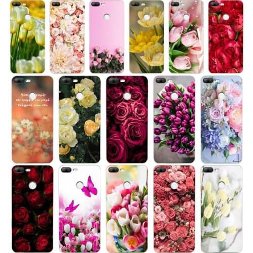 356FG Beautiful Garden Red Roses Flowers gift Soft Silicone Tpu Cover phone Case for huawei Honor 9 10 20 Lite Pro