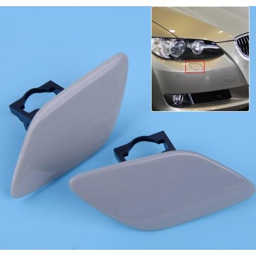 DWCX 1 Pair Headlight Washer Cover Cap Lamp Flap Bumper Trim Fit For BMW 3-Series E92 Coupe E93 Convertible 328i 335i