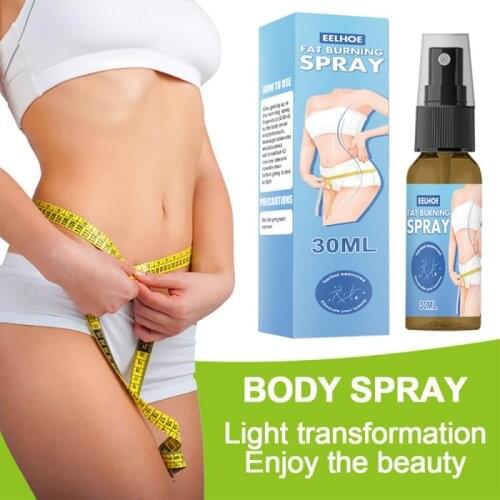 EELHOE Powerful Abdominal Muscle Essence Oil Thin Body Fat Spray Thin Waist Shaping Thin Body Big Belly Fat Burning Spray Women