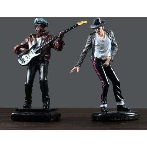 European music character sculpture miniatures Figurines Musician resin craft desk decoration fairy garden home decoration