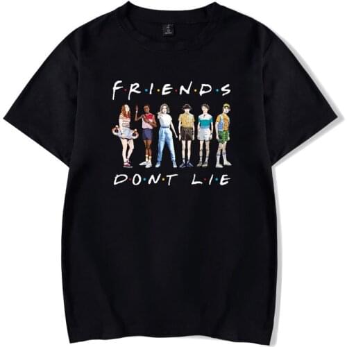 Friends Don't Lie Printed T shirt Women Men New Hot Sale Cotton T-shirt Harajuku Streetwear Tshirt Tee Brand Clothing