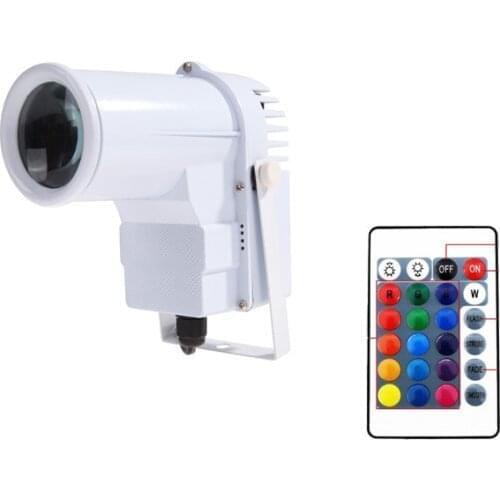 IR Remote Control LED Beam Pinspot Light RGB 10W Mini Stage Lights Spotlight Track Lighting For Party Wedding Disco Mirror Ball
