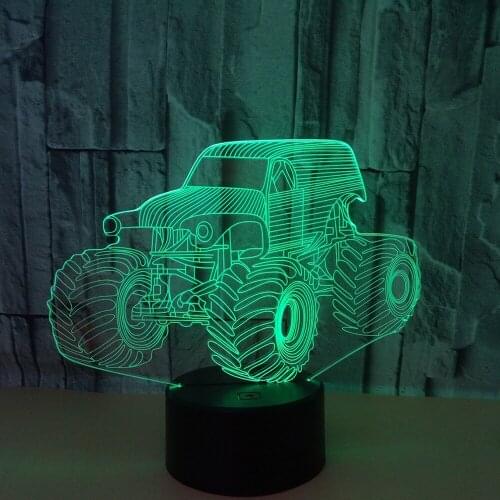 Creative 3d Nightlight 7 color Touch Control Visual Table Lamps For Living Room Remote Touch switch 7 color change Desk Lamp
